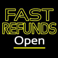 Fast Refunds Open Leuchtreklame