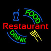 Food And Drink Restaurant Logo Leuchtreklame