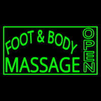 Foot And Body Massage Open Leuchtreklame