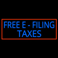 Free E Filing Ta es Leuchtreklame