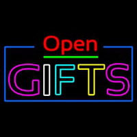 Gifts Open Leuchtreklame