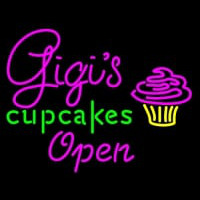 Gigi  Cup Cakes Leuchtreklame