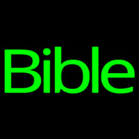 Green Bible Leuchtreklame