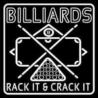 Green Billiards Rack It And Crack It 1 Leuchtreklame