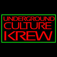 Green Border Underground Cult Ure Krew Leuchtreklame