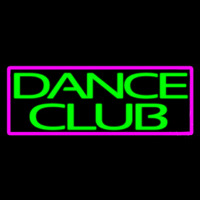 Green Dance Club Pink Border Leuchtreklame