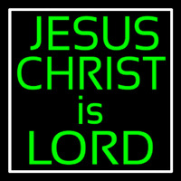 Green Jesus Christ Is Lord Leuchtreklame