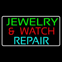 Green Jewelry And Watch Repair Block Leuchtreklame