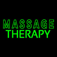 Green Massage Therapy Leuchtreklame