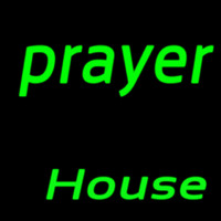 Green Prayer House Leuchtreklame