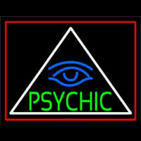 Green Psychic With Blue Eye Leuchtreklame