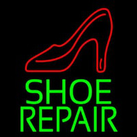 Green Shoe Repair Leuchtreklame