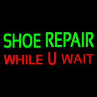 Green Shoe Repair Red While You Wait Leuchtreklame