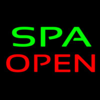 Green Spa Open Leuchtreklame