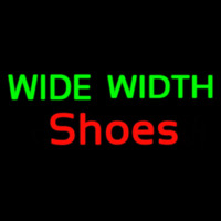 Green Wide Width Red Shoes Leuchtreklame