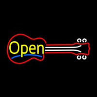 Guitar Open 2 Leuchtreklame