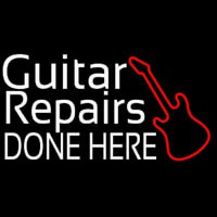 Guitar Repair Done Here 1 Leuchtreklame