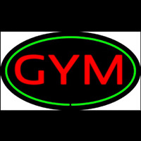 Gym Oval Green Leuchtreklame