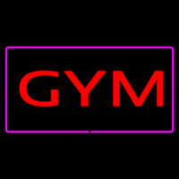 Gym Rectangle Purple Leuchtreklame