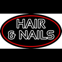 Hair And Nails Double Stroke Leuchtreklame