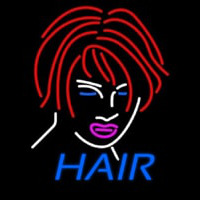 Hair Girl Logo Leuchtreklame