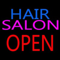 Hair Salon Block Open Leuchtreklame