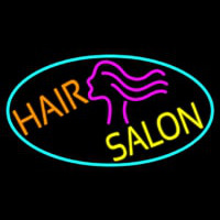 Hair Salon With Girl Logo Leuchtreklame