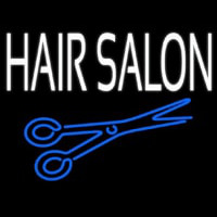 Hair Salon With Scissor Leuchtreklame