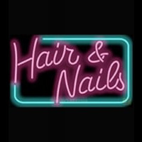 Hair and Nails Leuchtreklame