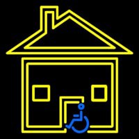 Handicapped Housing Leuchtreklame