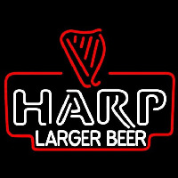 Harp Lager Leuchtreklame