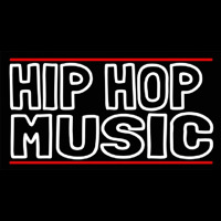 Hip Hop Music With Line Leuchtreklame