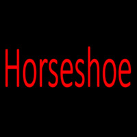 Horseshoe Red Leuchtreklame