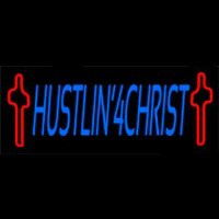 Hustlin 4 Christ Leuchtreklame