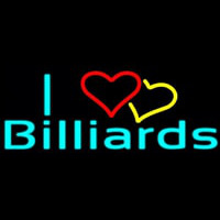 I Love Billiards 2 Leuchtreklame