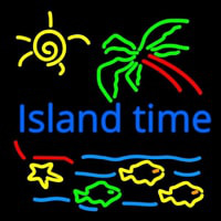 Island Time Leuchtreklame