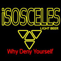 Isosceles Light Beer Sign Leuchtreklame