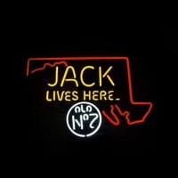 Jack Daniels Jack Lives Here Maryland Whiskey Leuchtreklame