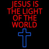 Jesus Is The Light Of The World Leuchtreklame