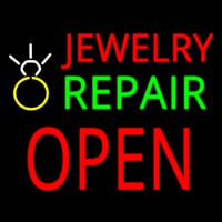 Jewelry Repair Block Open With Logo Leuchtreklame