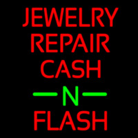 Jewelry Repair Cash N Flash White Border Leuchtreklame