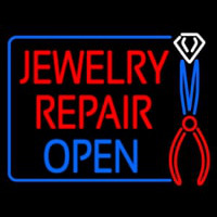 Jewelry Repair Open Block Leuchtreklame