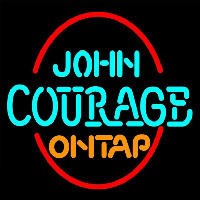 John Courage On Tap Leuchtreklame