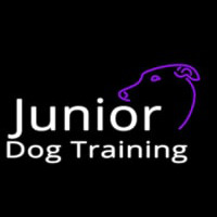 Junior Dog Training Logo Leuchtreklame