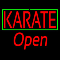 Karate Script1 Open Leuchtreklame