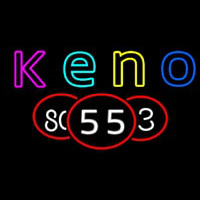 Keno With Multi Color Ball 1 Leuchtreklame