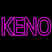 Keno With Outline Leuchtreklame