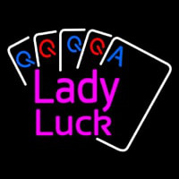 Lady Luck Cards Leuchtreklame