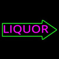 Liquor With Arrow Leuchtreklame