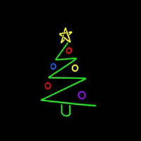 Logo Christmas Tree Leuchtreklame